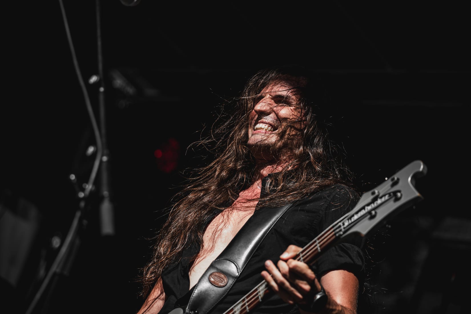 David Zenz performing intensely on stage